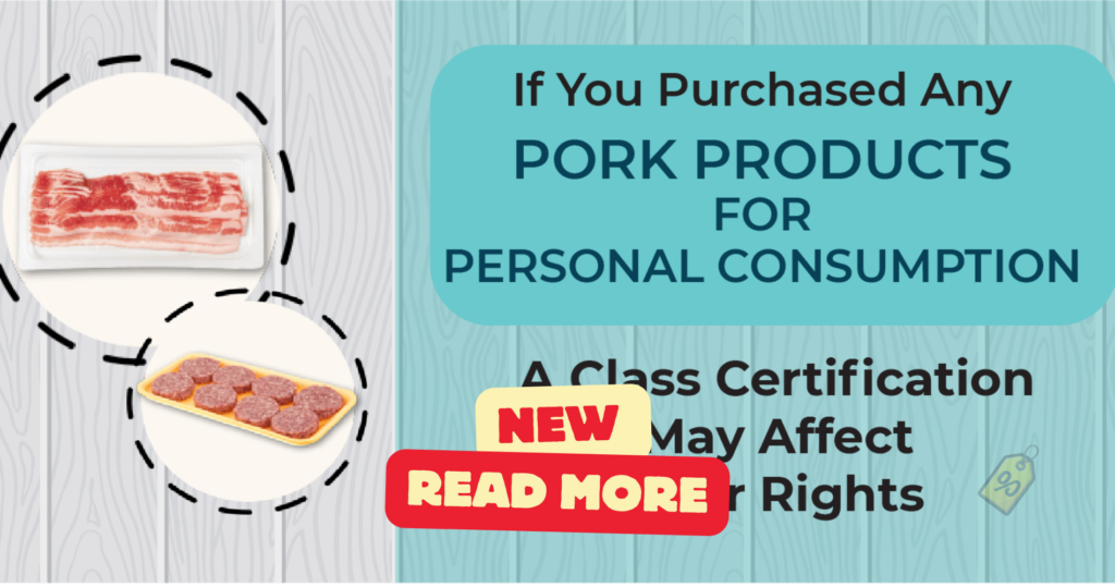 Pork Products Class Action Settlement