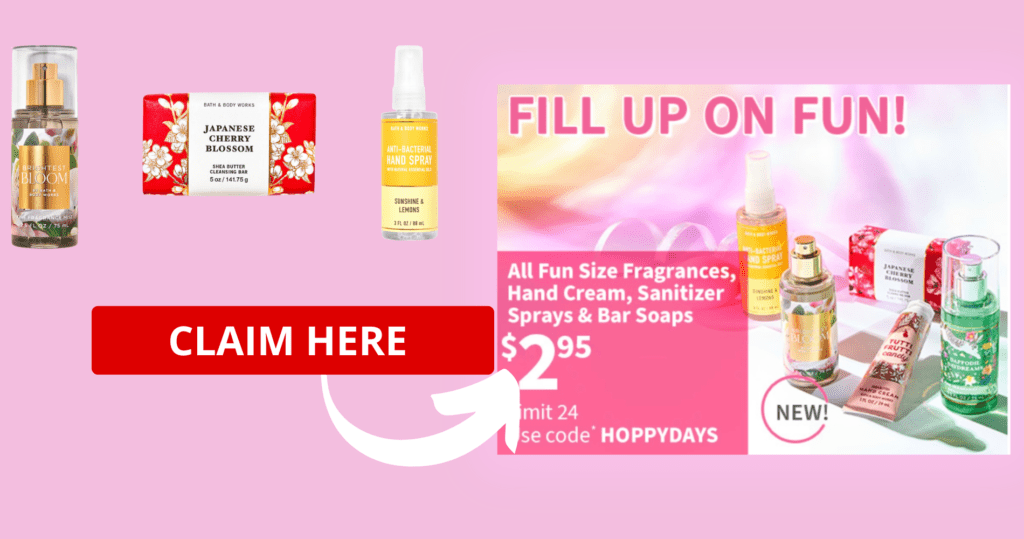 Bath &Amp; Body Works: Fun Size Fragrances &Amp; Hand Creams Only $2.95—Today Only!