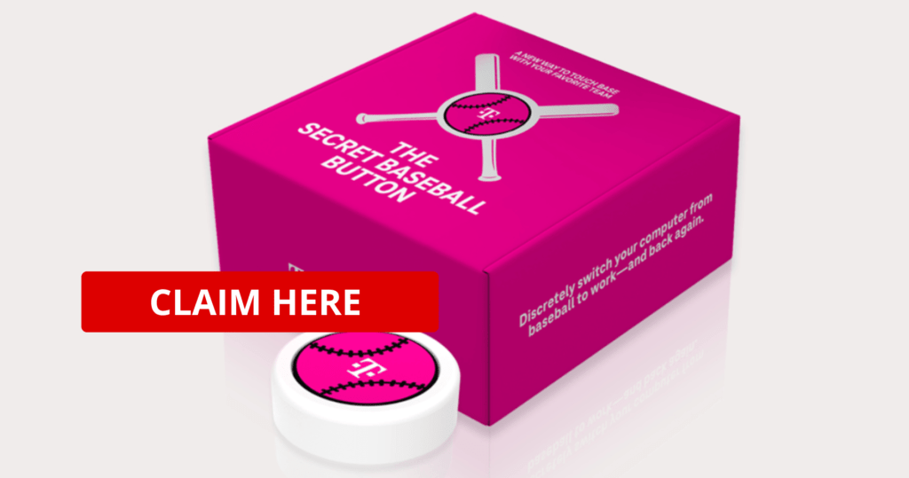 T-Mobile Secret Baseball Button Sweepstakes