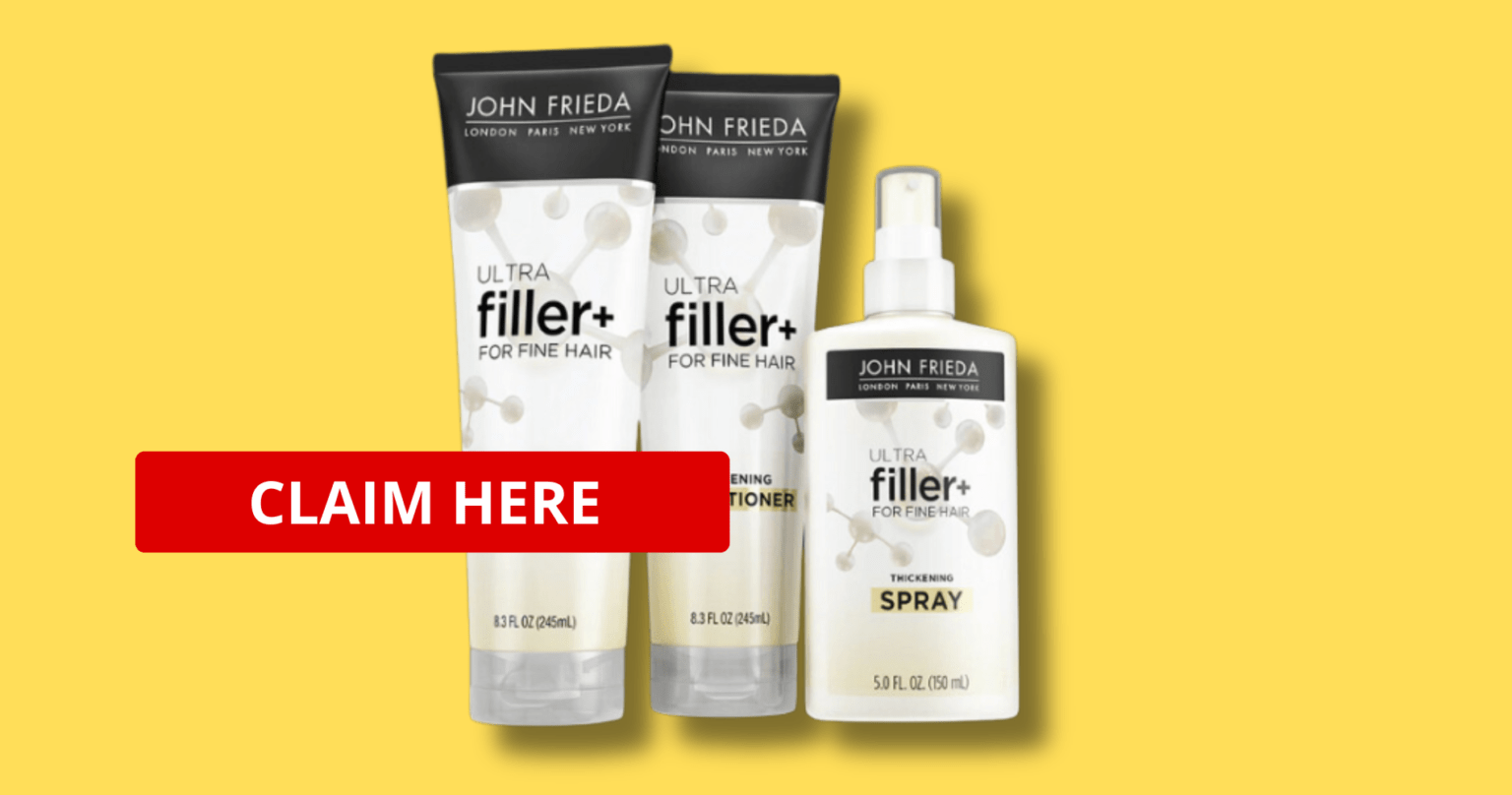 Free John Frieda Ultra Filler+ Shampoo And Conditioner Samples!