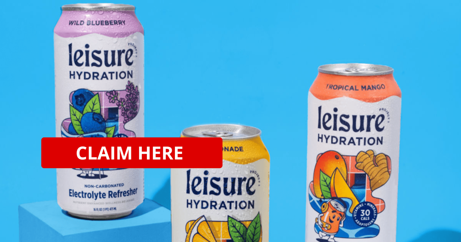 Free Can Of Leisure Electrolyte Drink After Rebate!