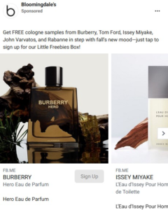 Multiple Free Fragrance Samples From Bloomingdale’s