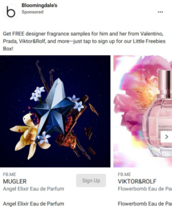 Multiple Free Fragrance Samples From Bloomingdale’s