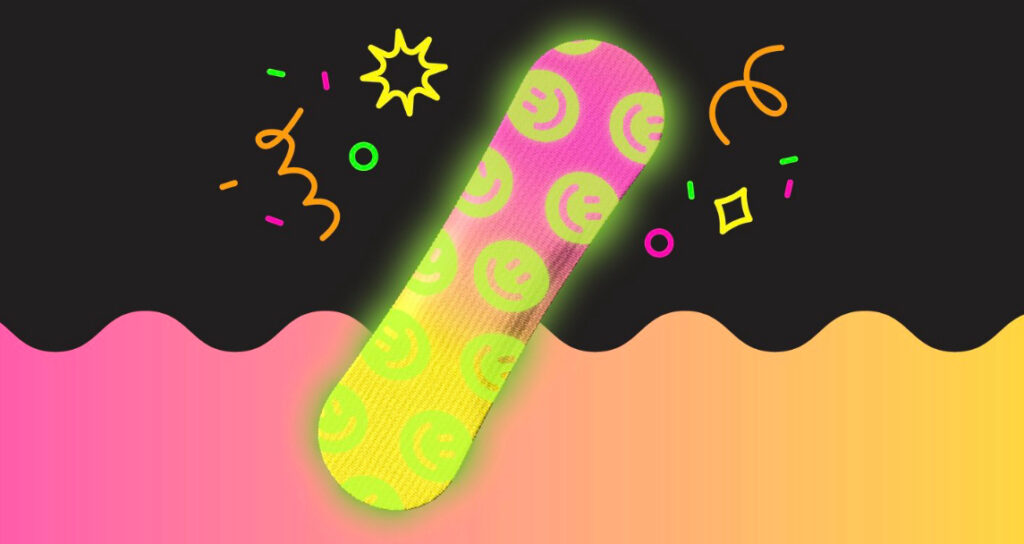 Free Glow In The Dark Welly Flex Fabric Bandages