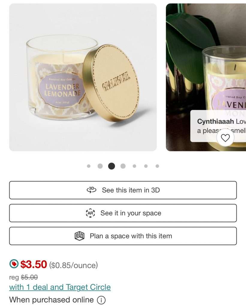 &Lt;S&Gt;$3 Candles At Target Plus 30% Off—Circle Week&Lt;/S&Gt; Expired