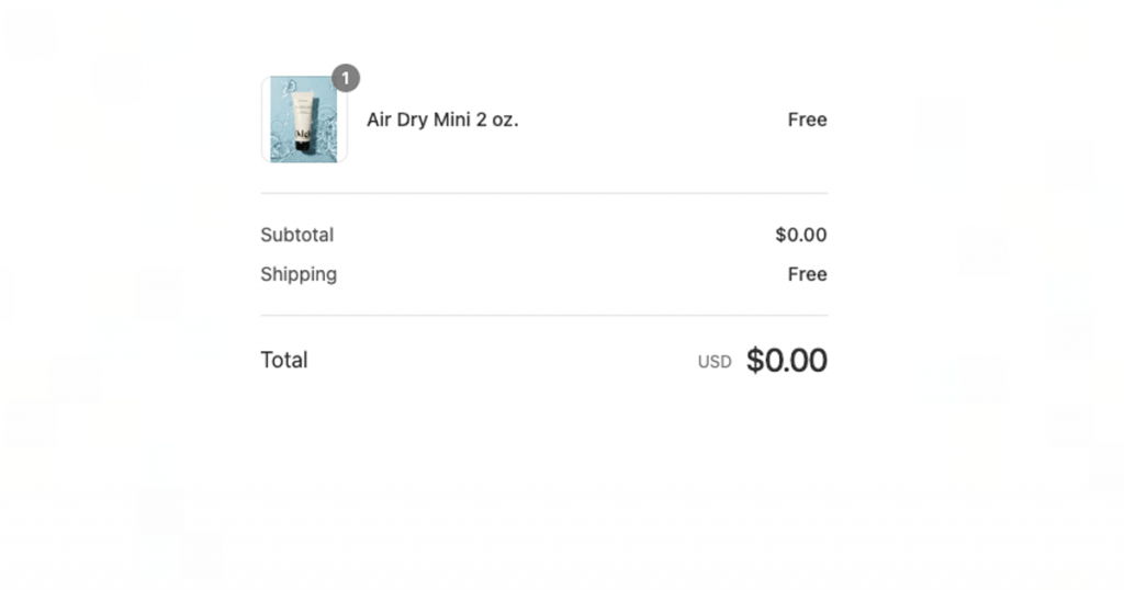 Hurry! Free Odele Air Dry Mini 2 Oz Sample