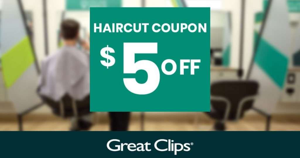 Free $5 Off Great Clips Haircut Coupon