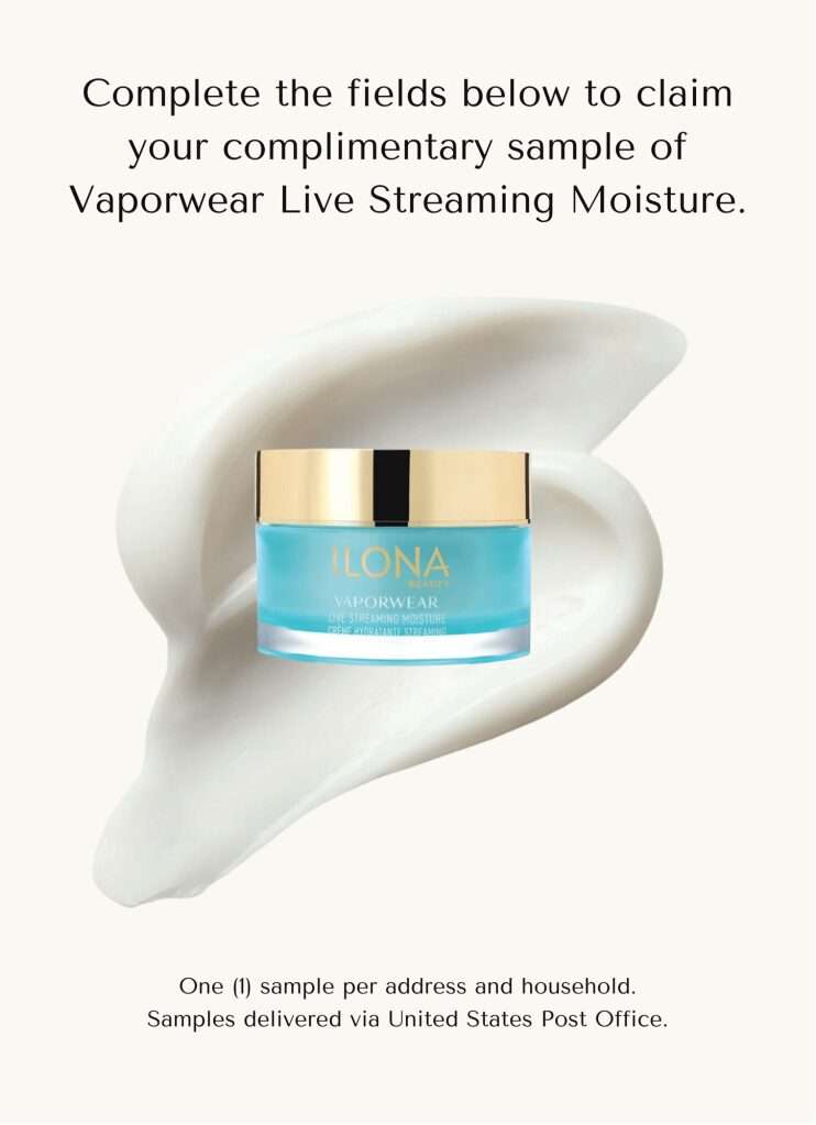 Free Sample Of Ilona Beauty Vaporwear Live Streaming Moisture—Run