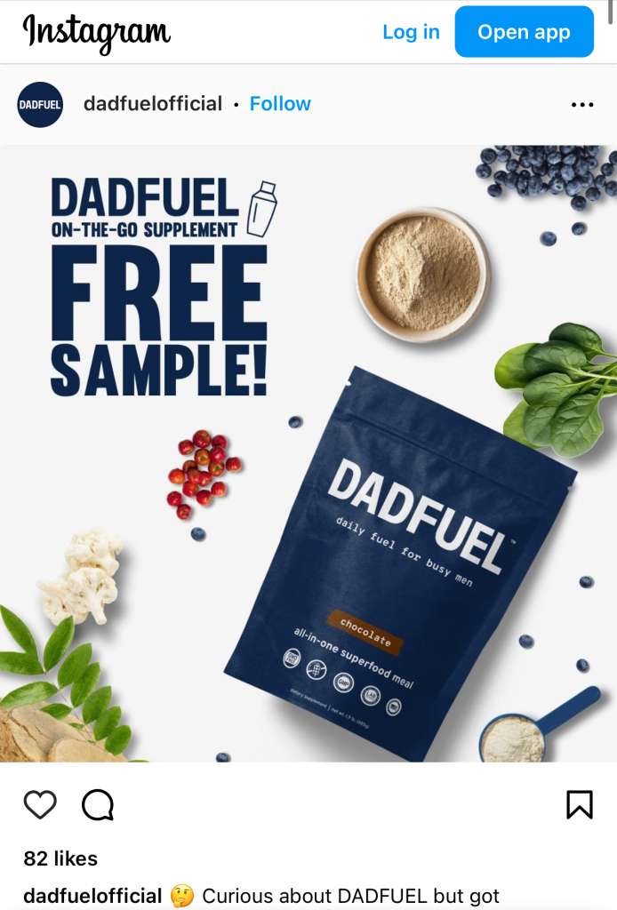 Free Sample Of Dadfuel All-In-One Superfood&Nbsp;