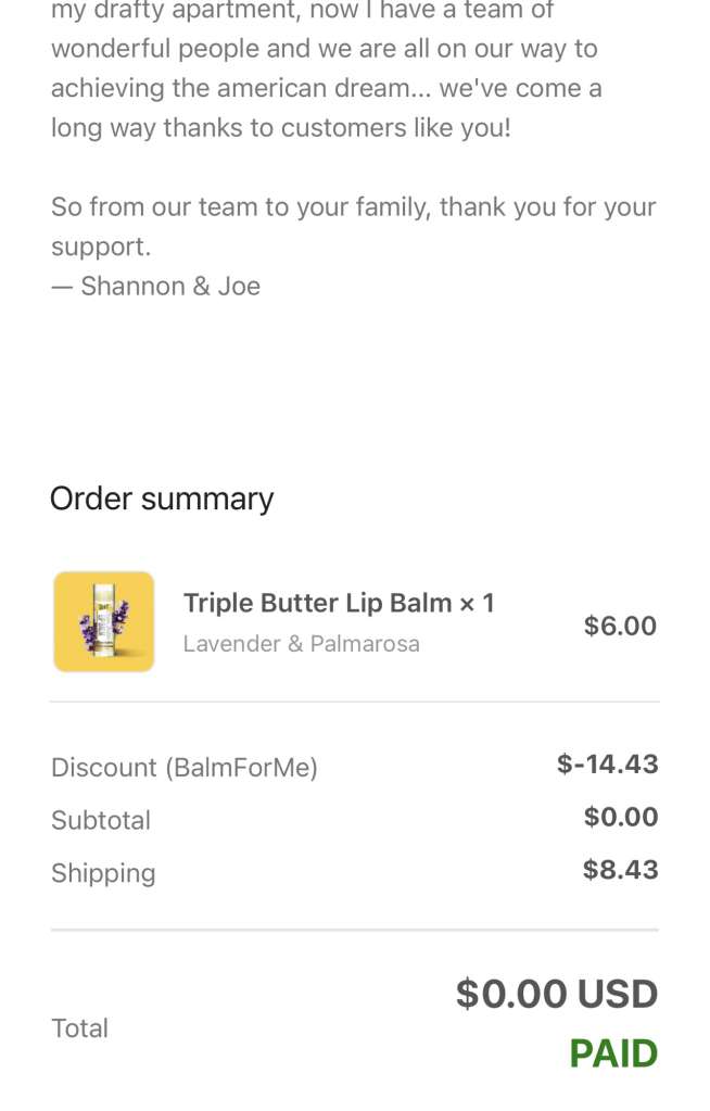 Free Triple Butter Lip Balm + Free Shipping—Run!! (Its Back)