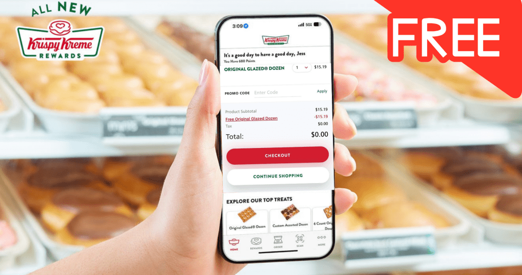 Free Krispy Kreme: Get A Free Dozen Doughnuts