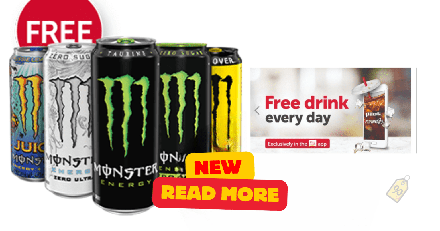 Free Monster Energy Drink At Pilot Flying J