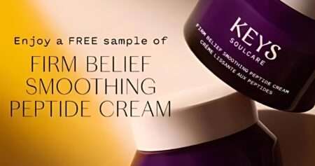 Keys Soulcare Is Offering Free Samples Of Its Firm Belief Smoothing Peptide Cream Shipped In The Mail All For Free!