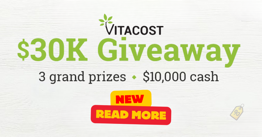 Win $10,000 From The Vitacost Sweepstakes