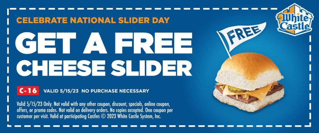 Free Slider At White Castle (National Slider Day 2024)