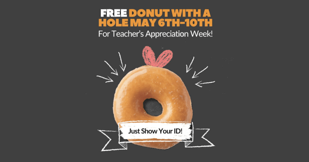 Free Donut For Teachers At Lamar'S