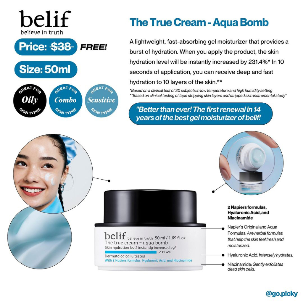 Free Belif The True Cream Sample