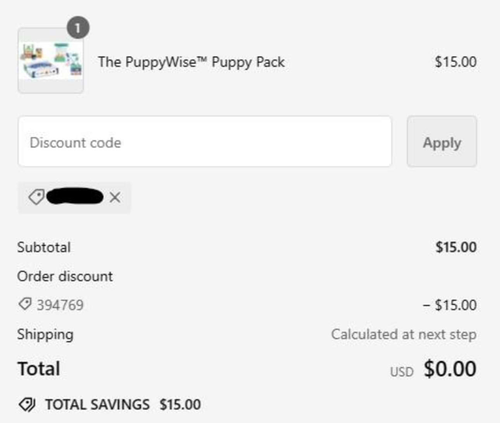 Run—Free Puppywise Welcome Kit