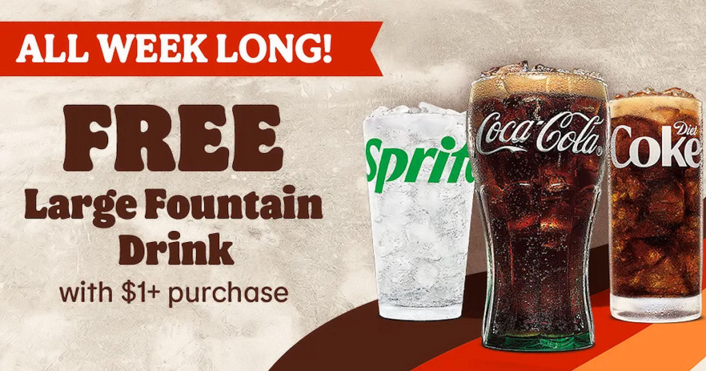 Free Large Fountain Drink At Burger King!