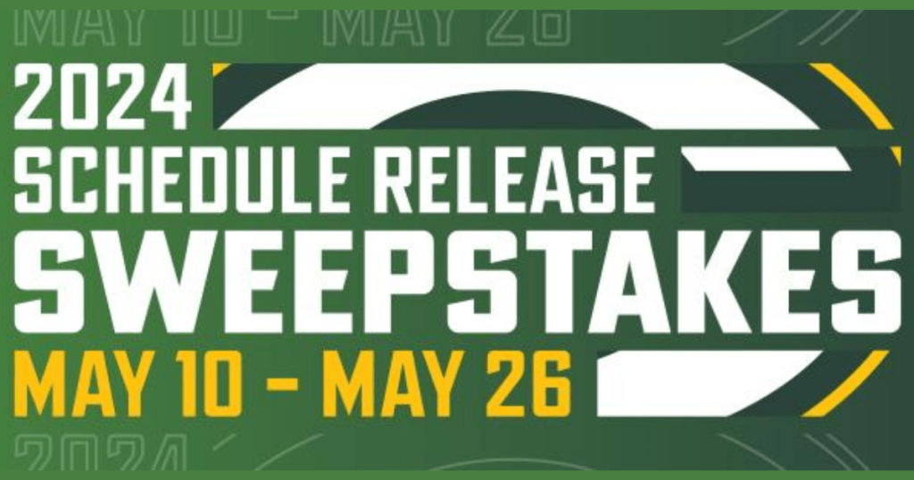 2024 Packers Schedule Release Sweepstakes