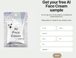 Stay Away From “Free Ai Face Cream Sample!”