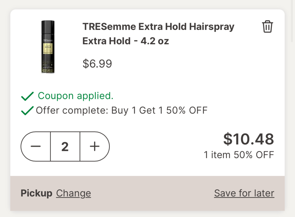 Get 2 Free Tresemme Hair Sprays At Walgreens