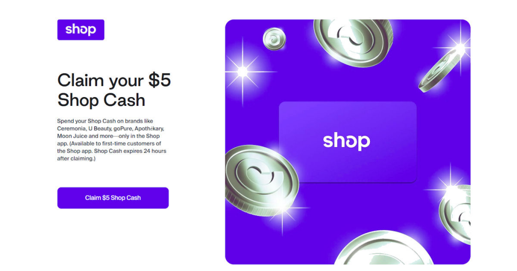 New—Free $5 Shop Cash!