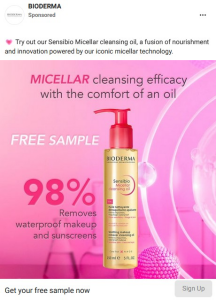 Free Sample Of Bioderma Sensibio Micellar Cleansing Oil!