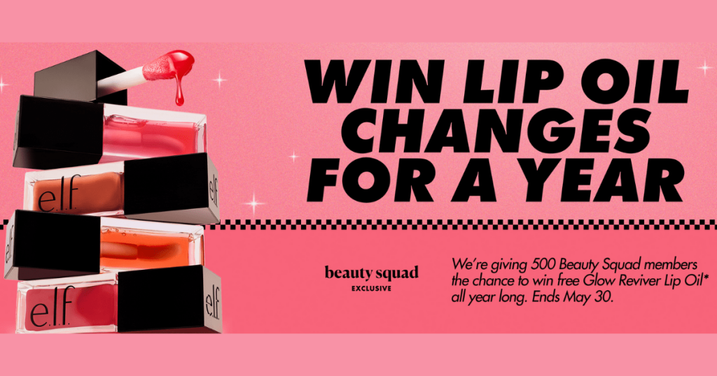 E.l.f. Lip Oil Changes Sweepstakes&Nbsp;