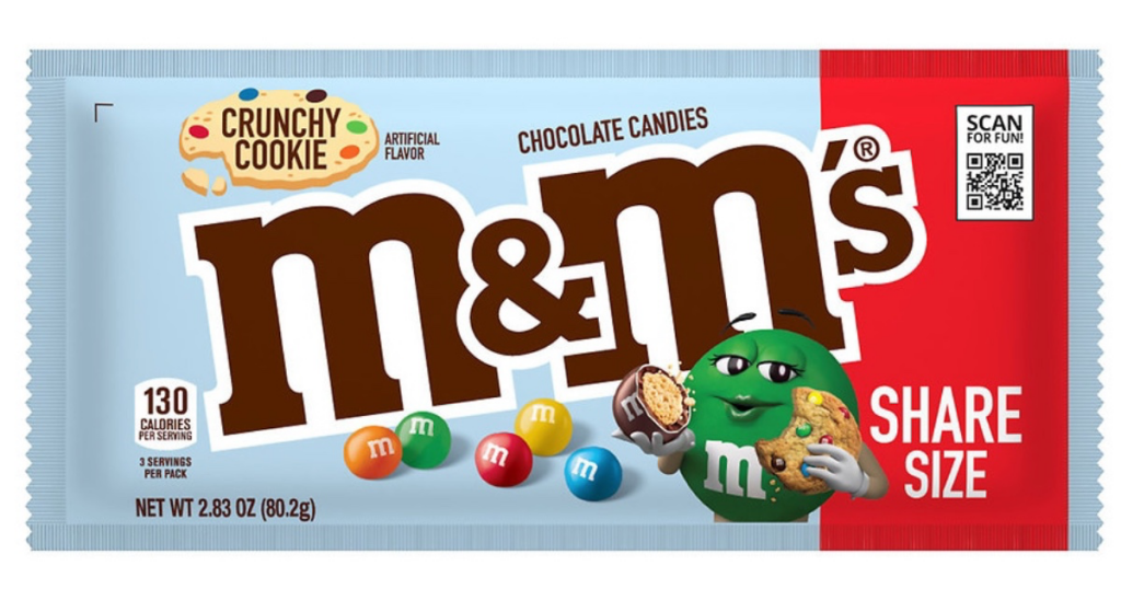 Free M&Amp;M'S Crunchy Cookie Milk Chocolate Candy Share Size