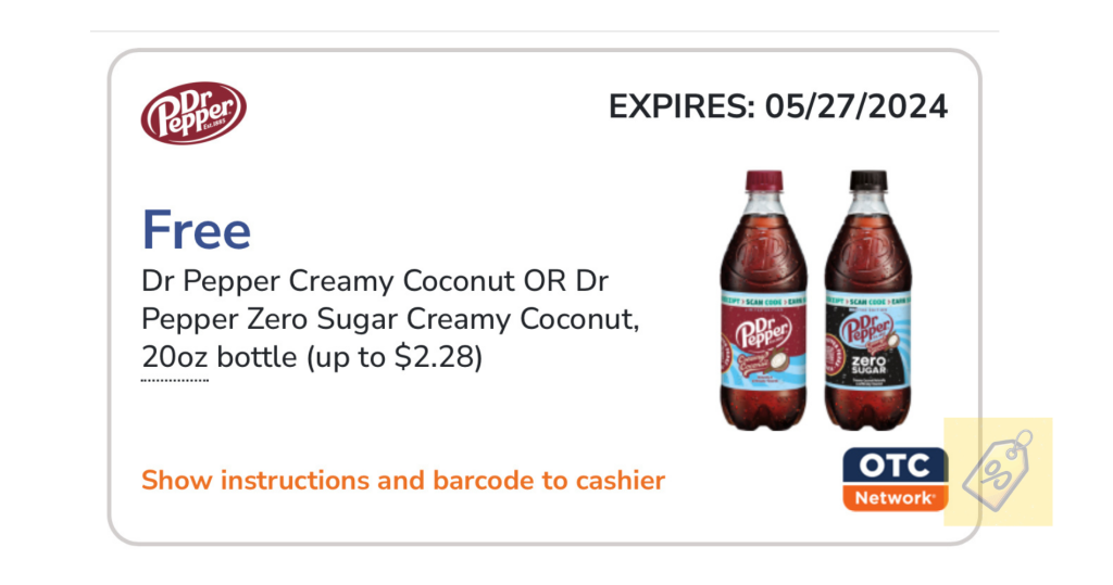 &Lt;S&Gt;Free Dr Pepper Creamy Coconut&Lt;/S&Gt; Expired