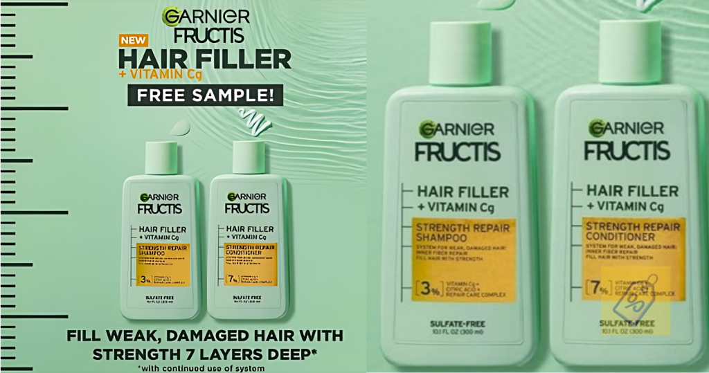 Free Garnier Fructis Hair Filler Shampoo And Conditioner Samples