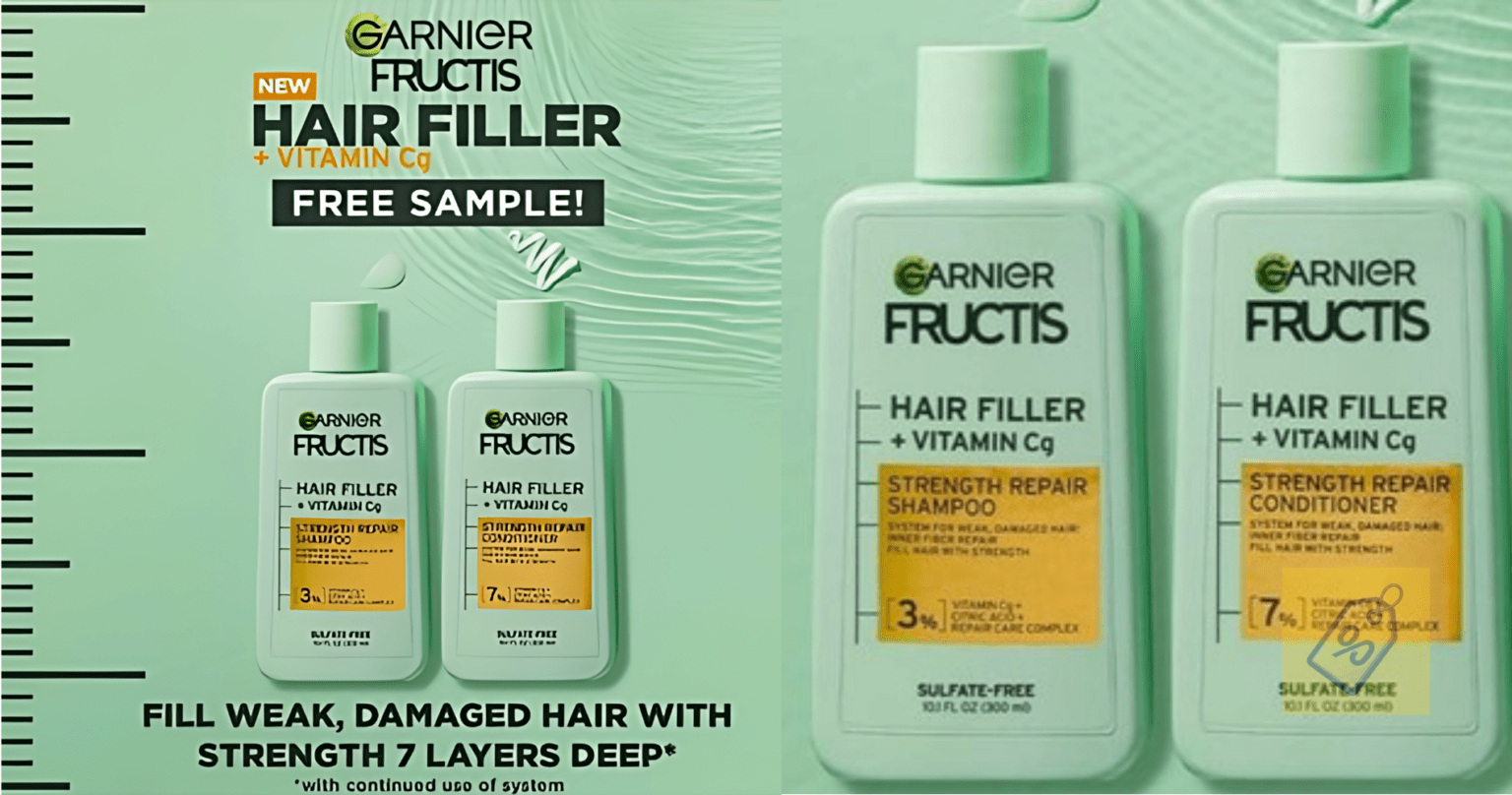 Free Garnier Fructis Hair Filler Shampoo And Conditioner Samples