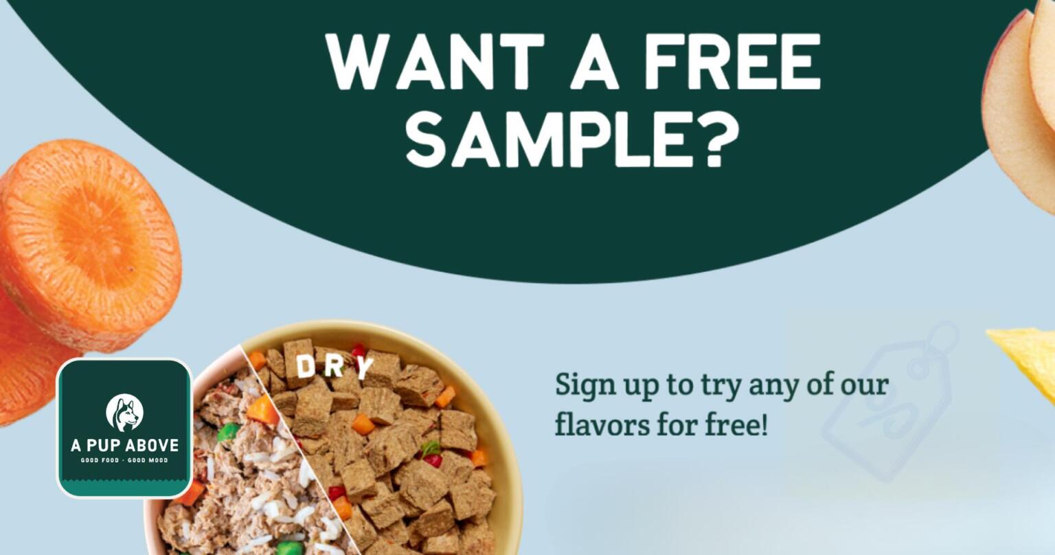 Free Pet Food Sample From A Pup Above