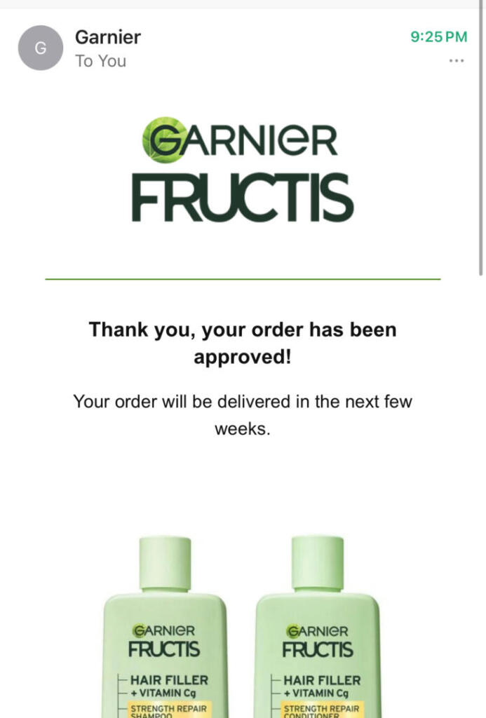 Free Garnier Fructis Shampoo And Conditioner Sample (Direct Link)