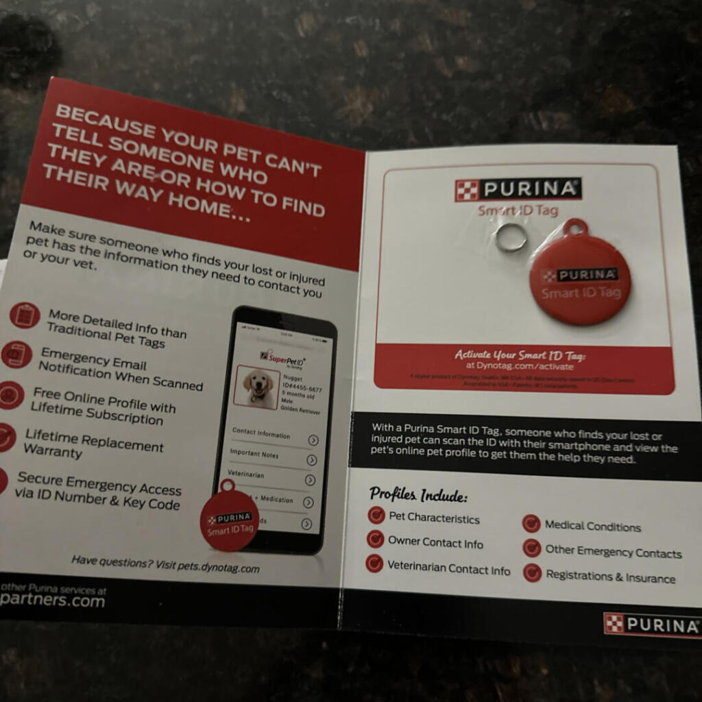 Its Back—Free Purina Smart Pet Id