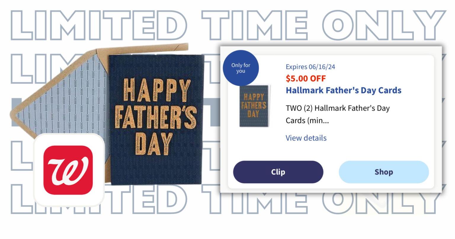 Get Free Hallmark Father’s Day Cards At Walgreens