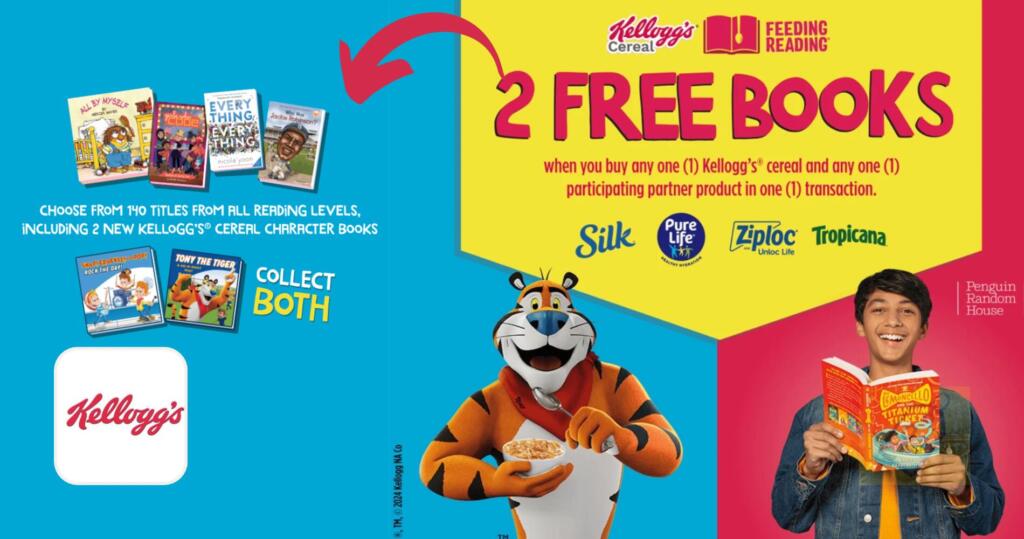 Get Up To 20 Free Books With Kellogg’s And Penguin Random House Feeding Reading Program