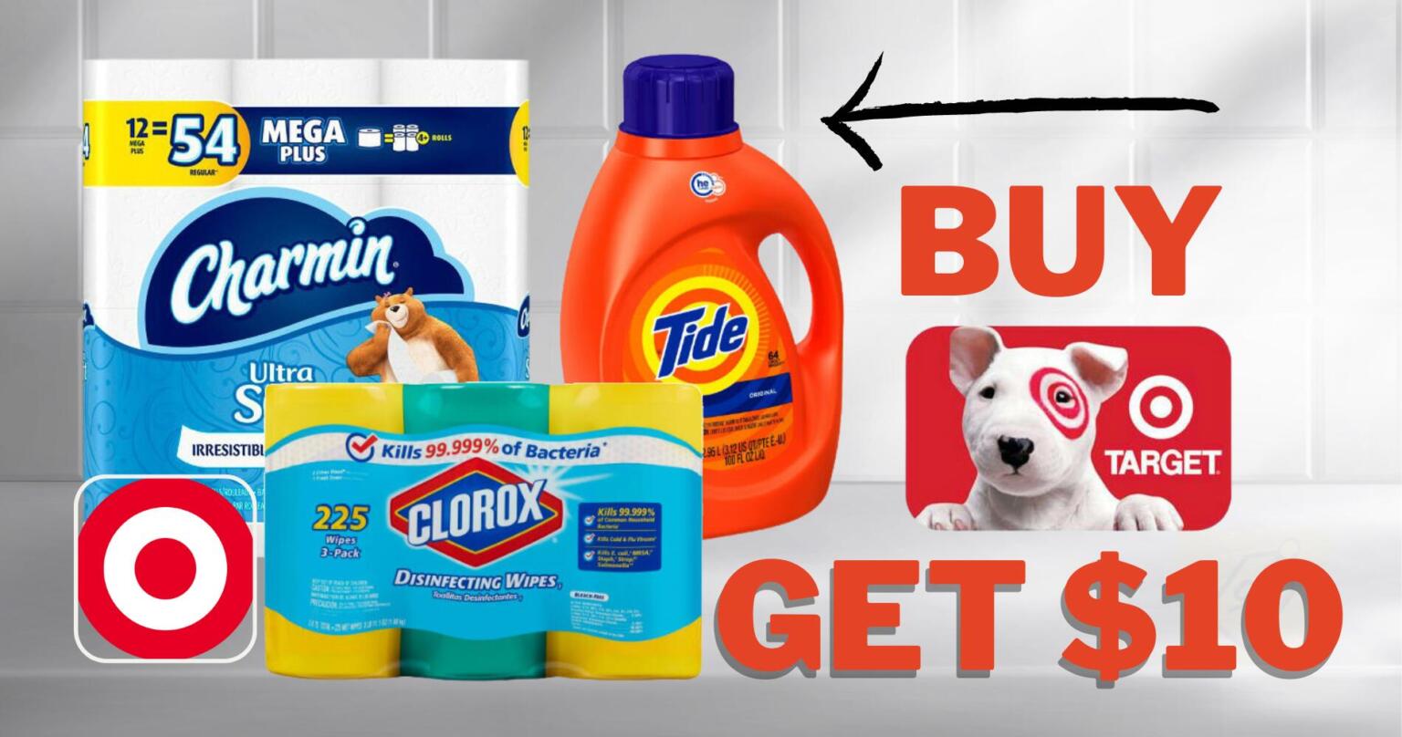 Target Circle Deal: Get A Free $10 Target Gift Card With Household Essentials Purchase