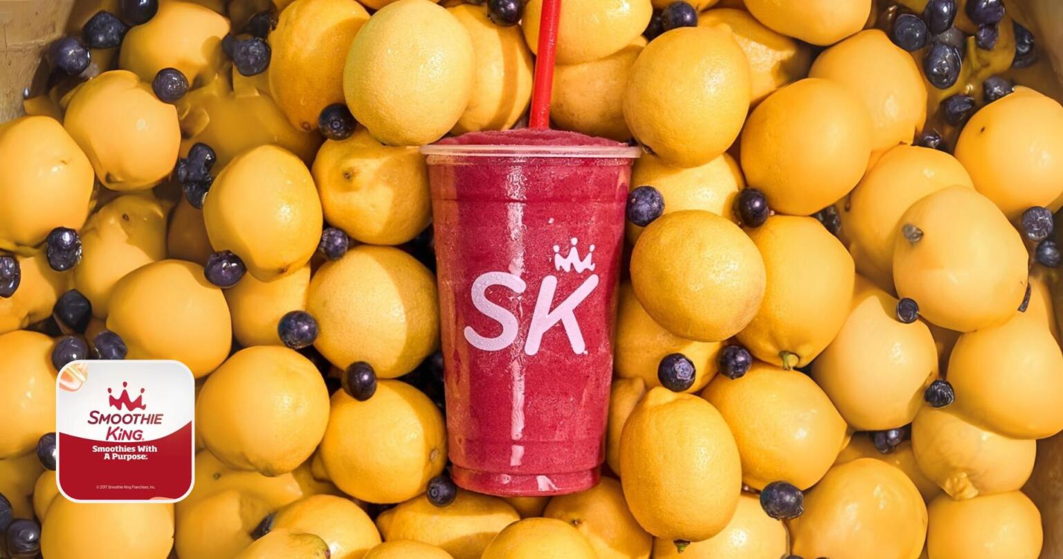 Get A Free Blueberry Lemonade At Smoothie King On June 19Th!