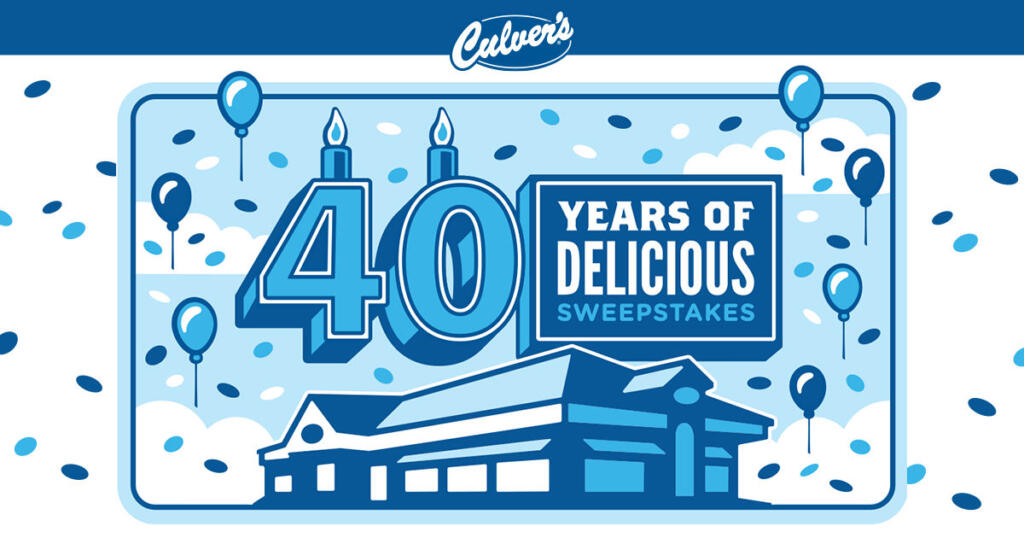 Win $40,000 Or Over 8,000 Instant Win Prizes From Culver'S