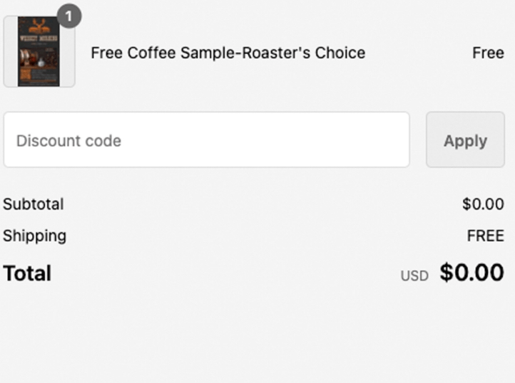 Free Coffee Sample-Roaster’s Choice