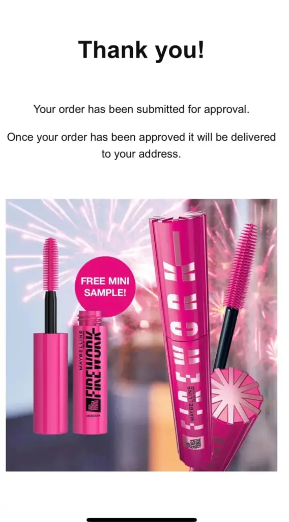 Score A Free Maybelline Lash Sensational Firework Mascara!