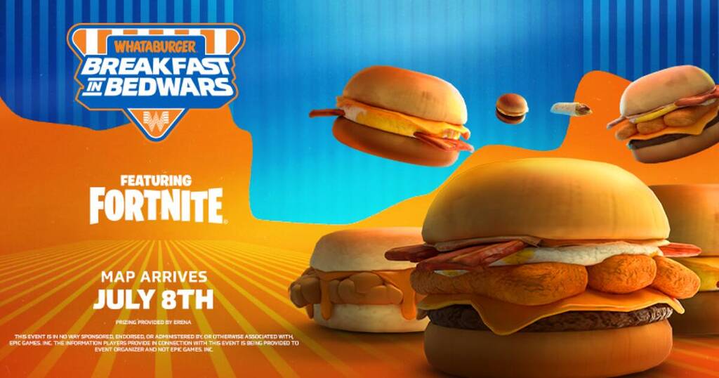 Whataburger “Breakfast In Bedwars” Fortnite Tournament Sweepstakes