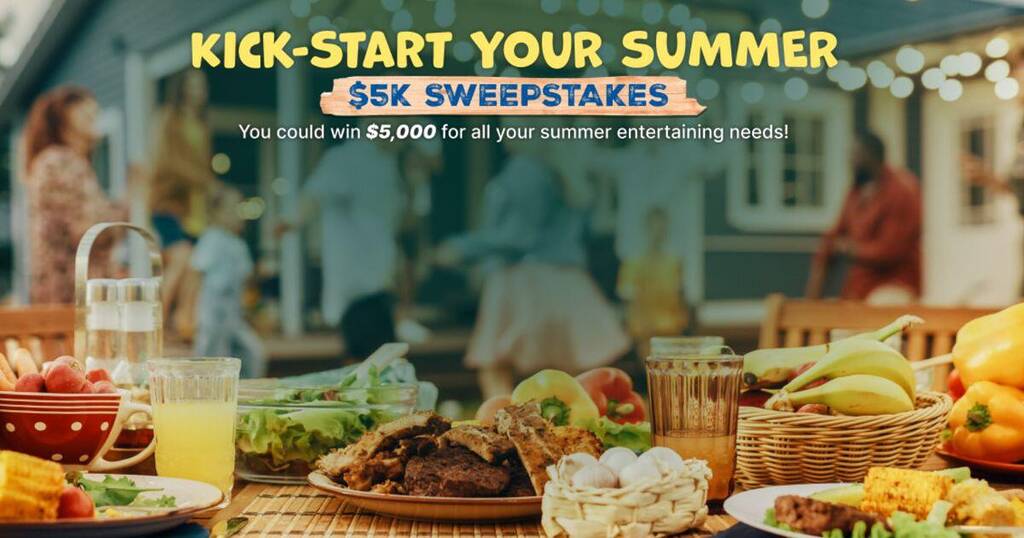 Hgtv Kick-Start Your Summer Sweepstakes: Win $5,000 For Your Summer Entertaining Needs