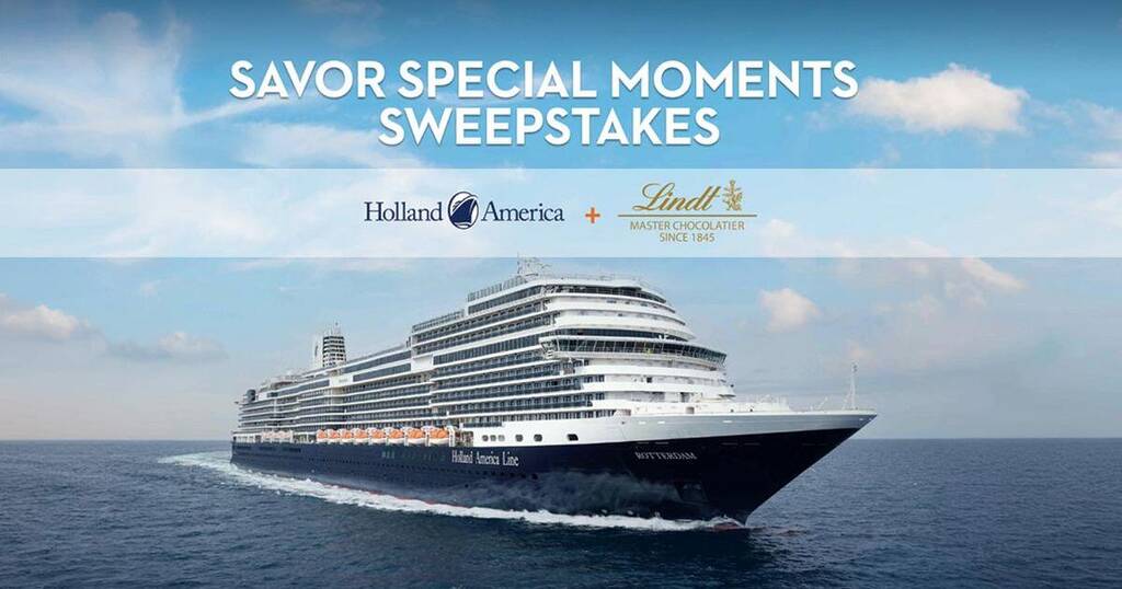 Enter The Holland America Savor Special Moments Sweepstakes