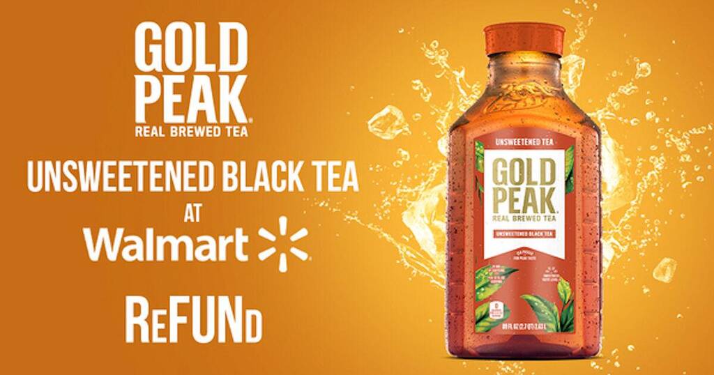 Get A Free Gold Peak Unsweetened Black Tea Refund At Walmart