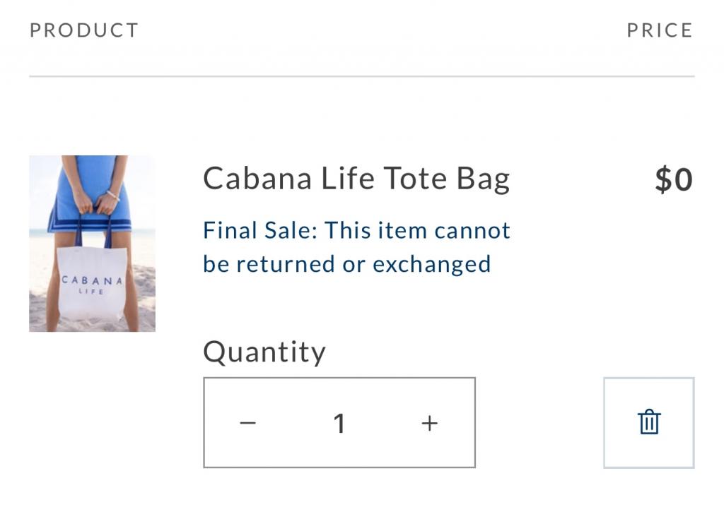 &Lt;S&Gt;Hurry! Get A Free Cabana Life Tote Bag! (Includes Free S/H)&Lt;/S&Gt; Expired