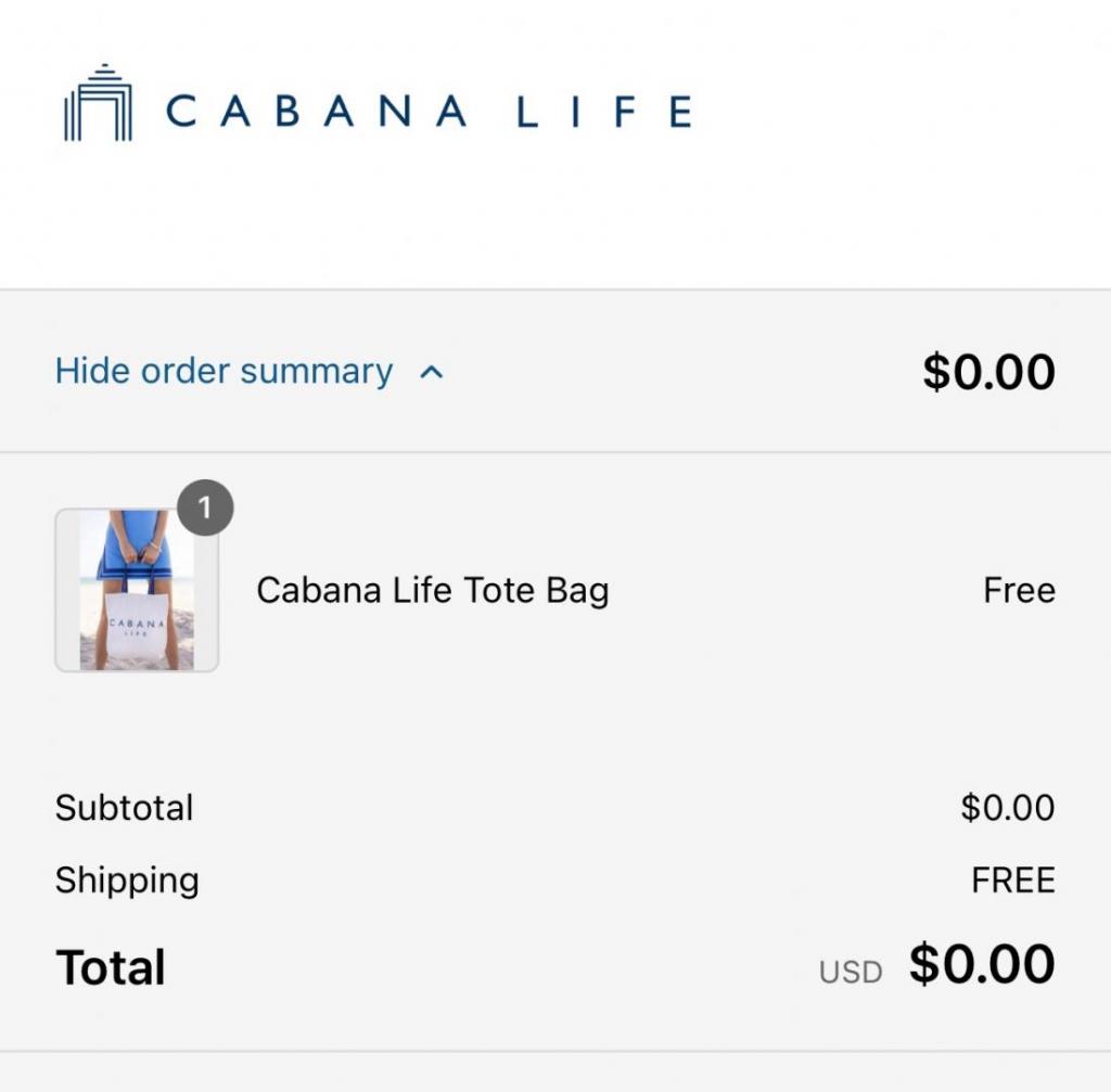 &Lt;S&Gt;Hurry! Get A Free Cabana Life Tote Bag! (Includes Free S/H)&Lt;/S&Gt; Expired