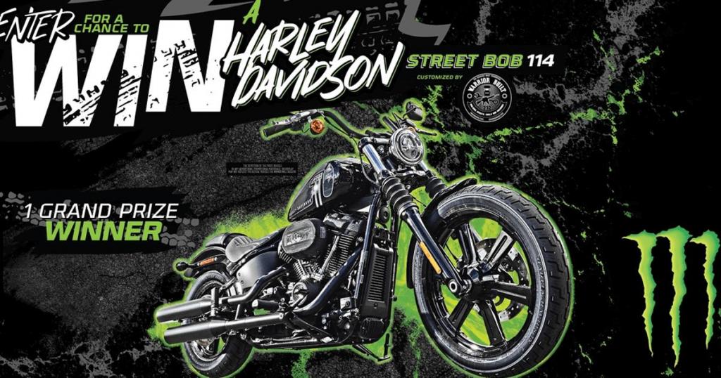 Win A Custom Harley-Davidson Motorcycle From Monster Energy!